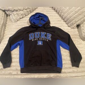 NCAA “Duke” Blue Devils Men's Black and Blue Hoodie- Size XL
